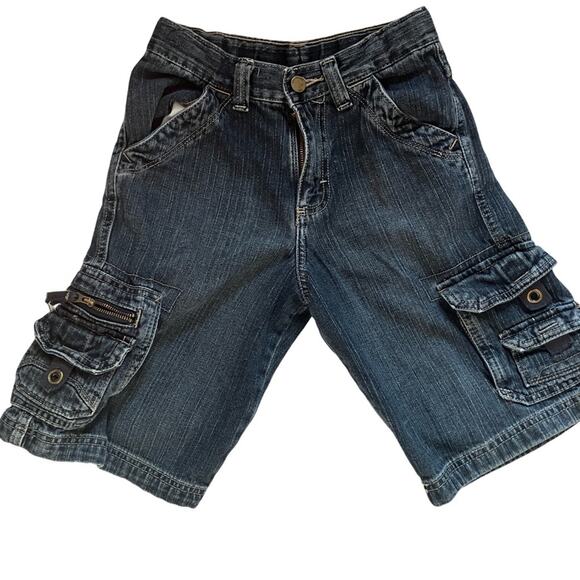 Wrangler Blue Cargo Shorts Kids 10 reg - Picture 4 of 6